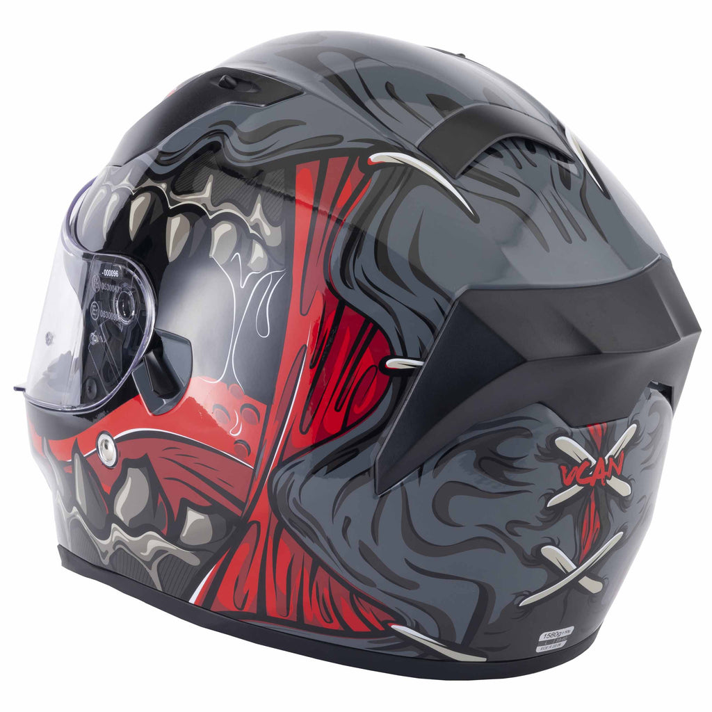 VCAN H128 Titan helmet side view – grey