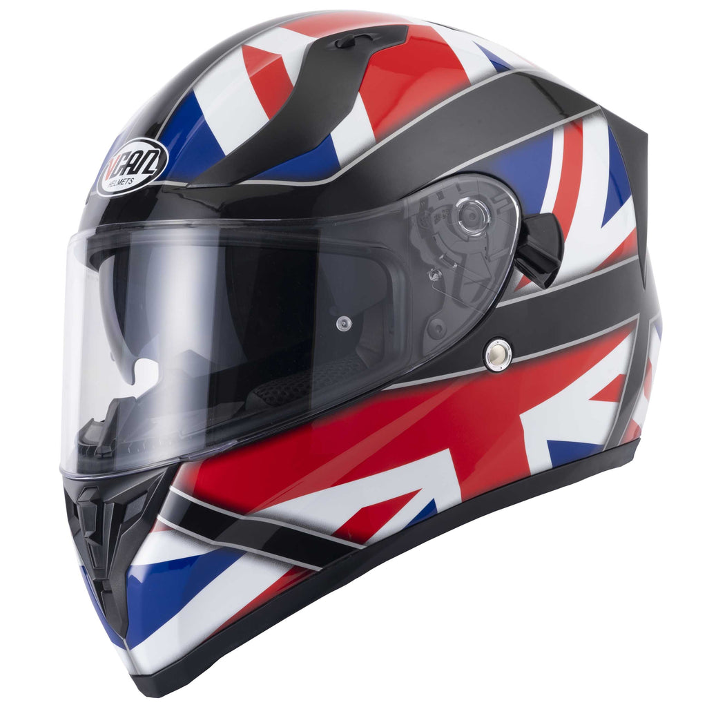 VCAN H128 Union Jack Full Face Motorcycle Helmet
