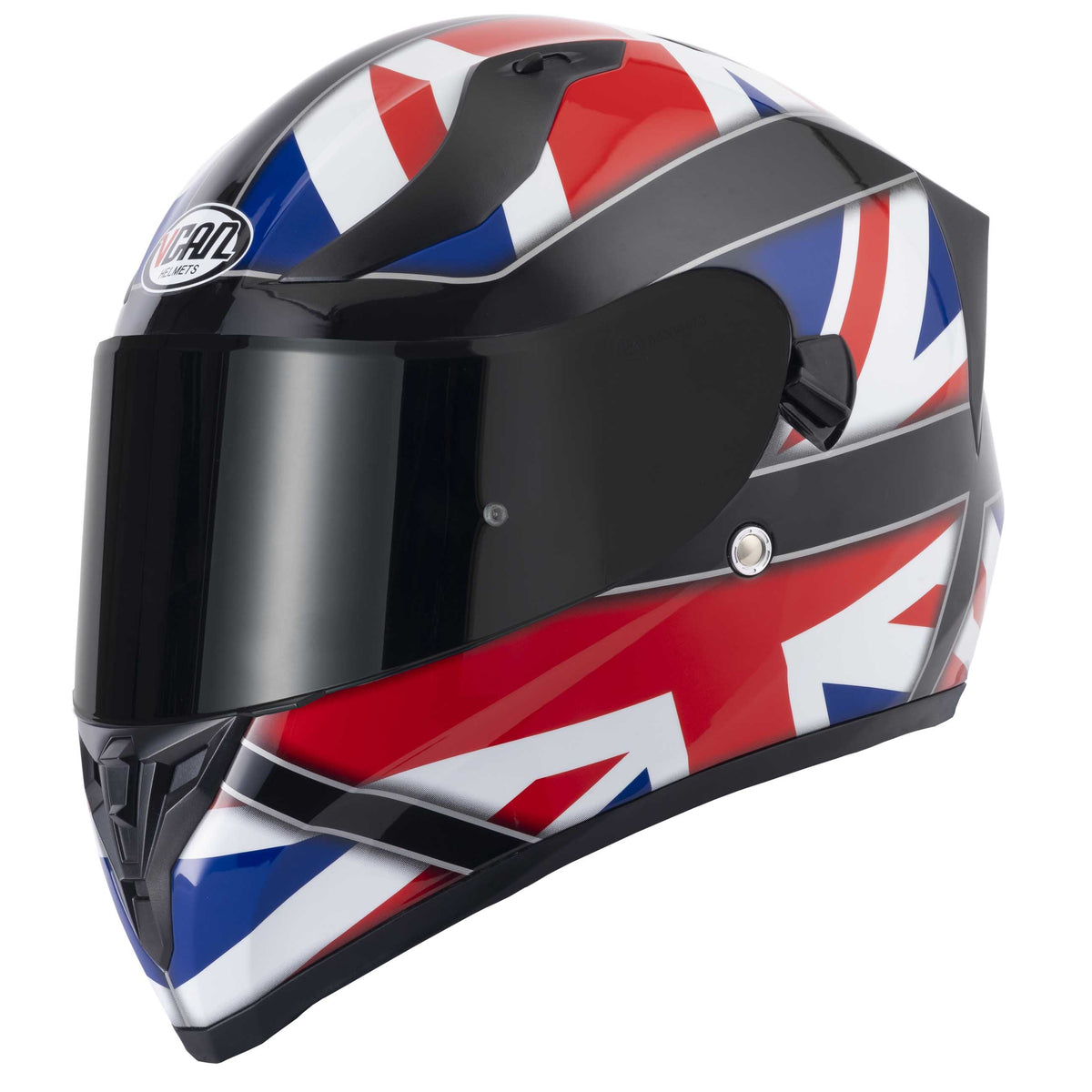 VCAN H128 Union Jack Full Face Motorcycle Helmet