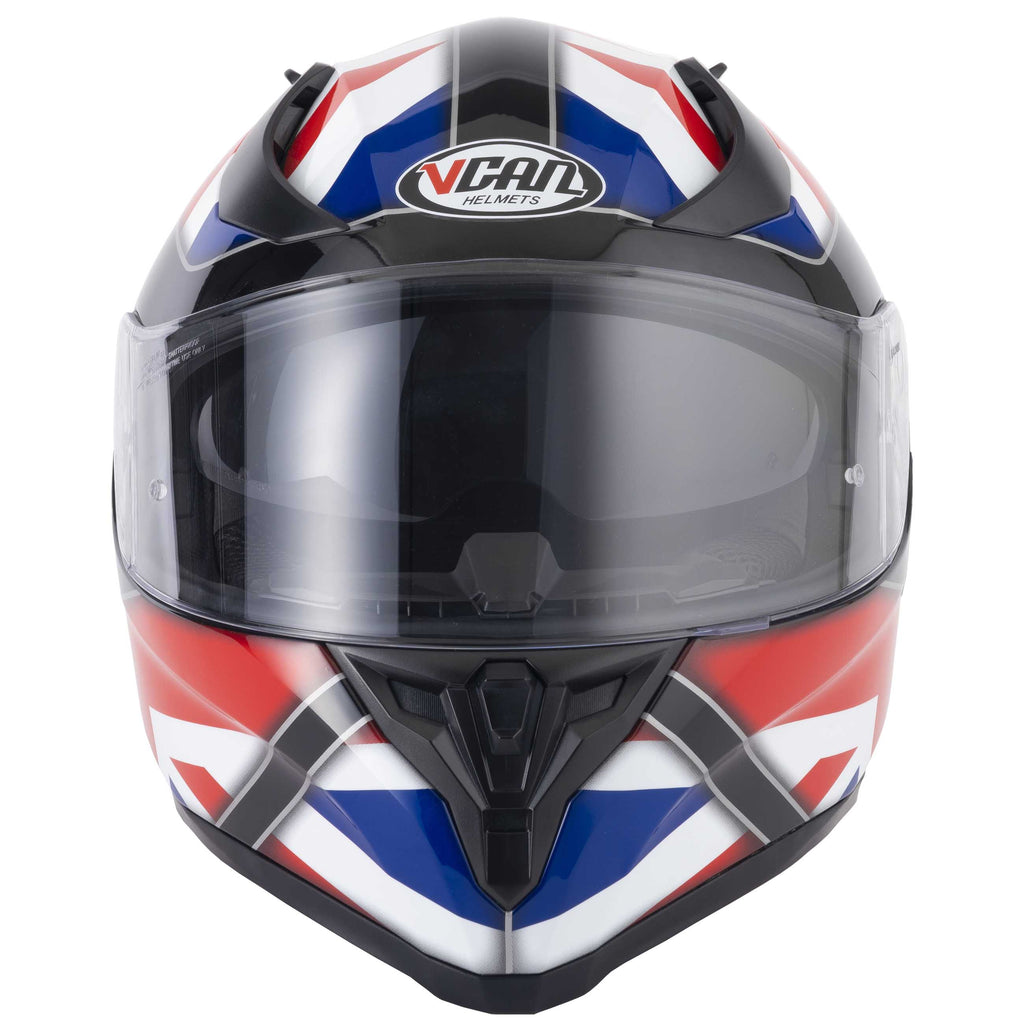 VCAN H128 Union Jack Full Face Motorcycle Helmet