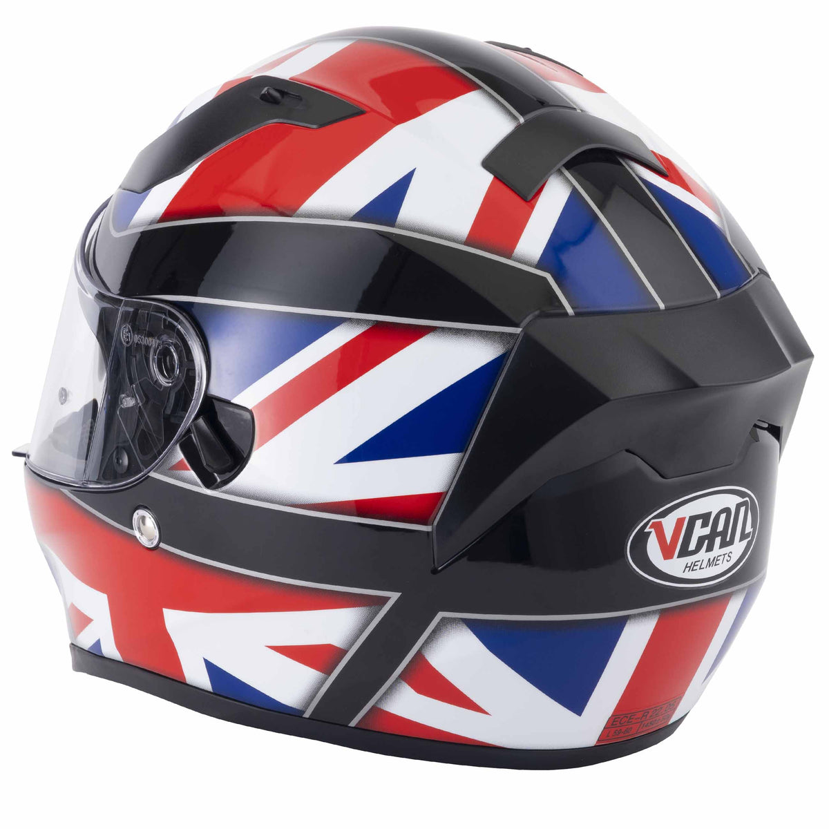 VCAN H128 Union Jack Full Face Motorcycle Helmet