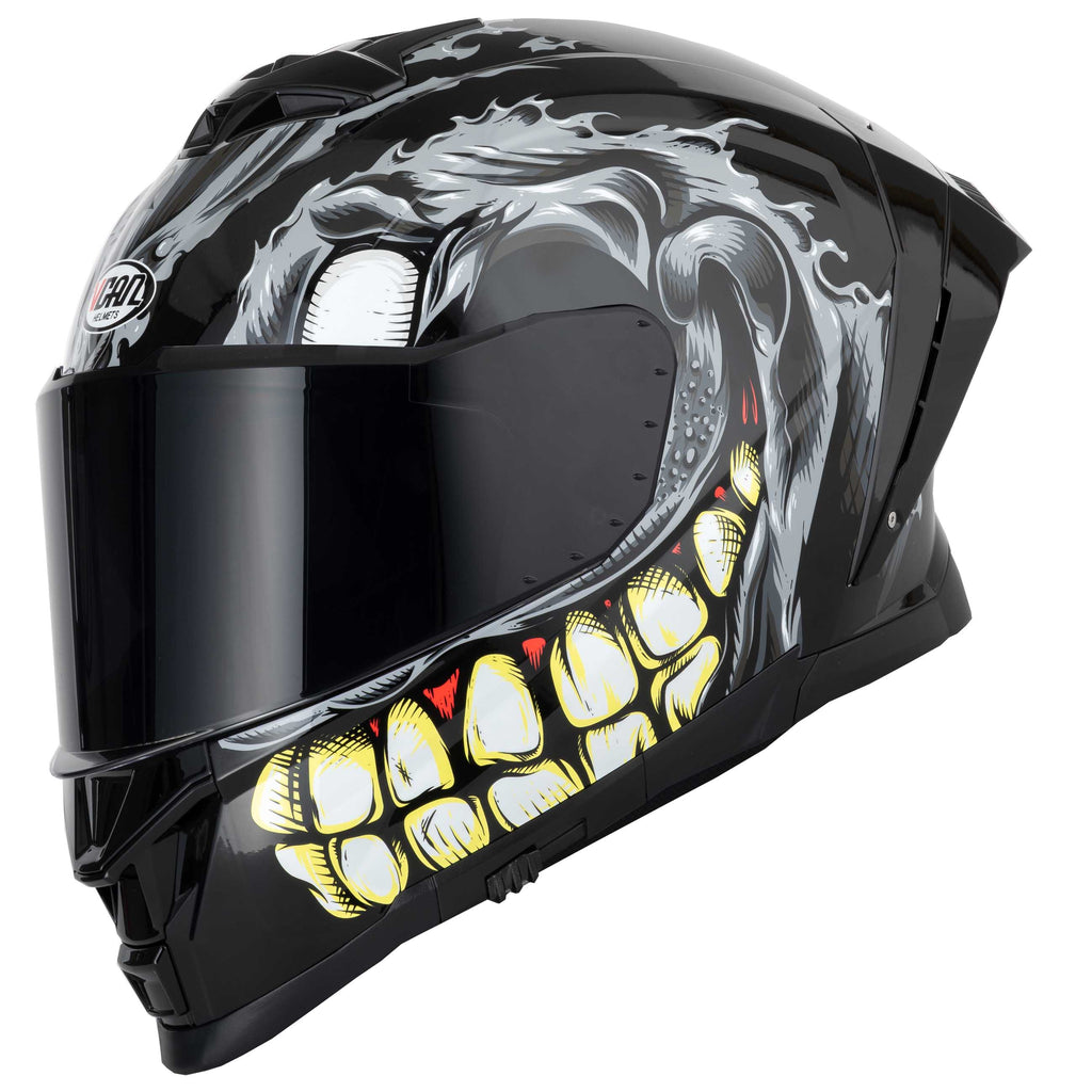 Vcan H162 Facestroke Grey Helmet