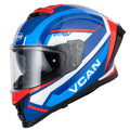 Vcan H162 Z-Force Blue/Red/White Helmet