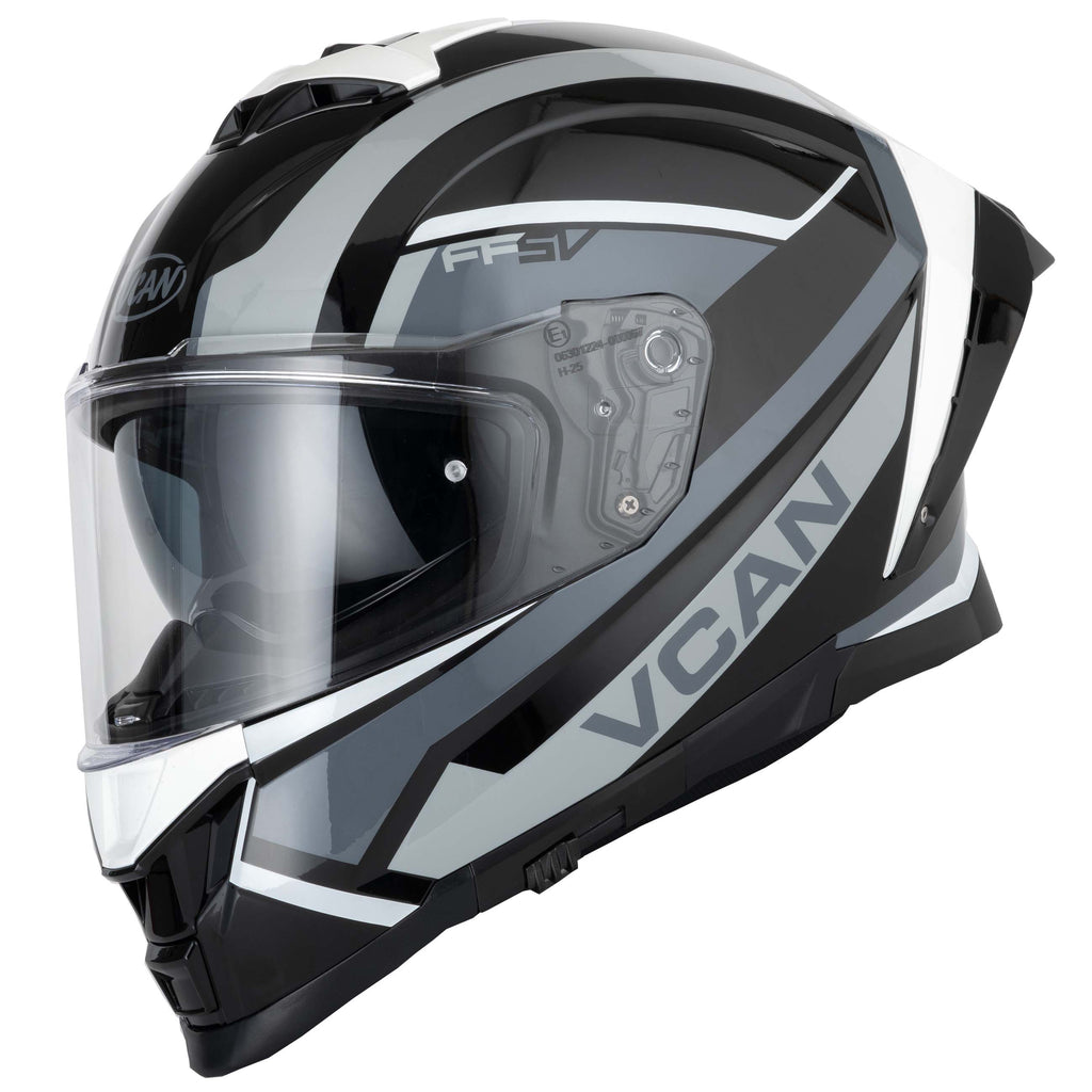 Vcan H162 Z-Force Black/Grey/White Helmet