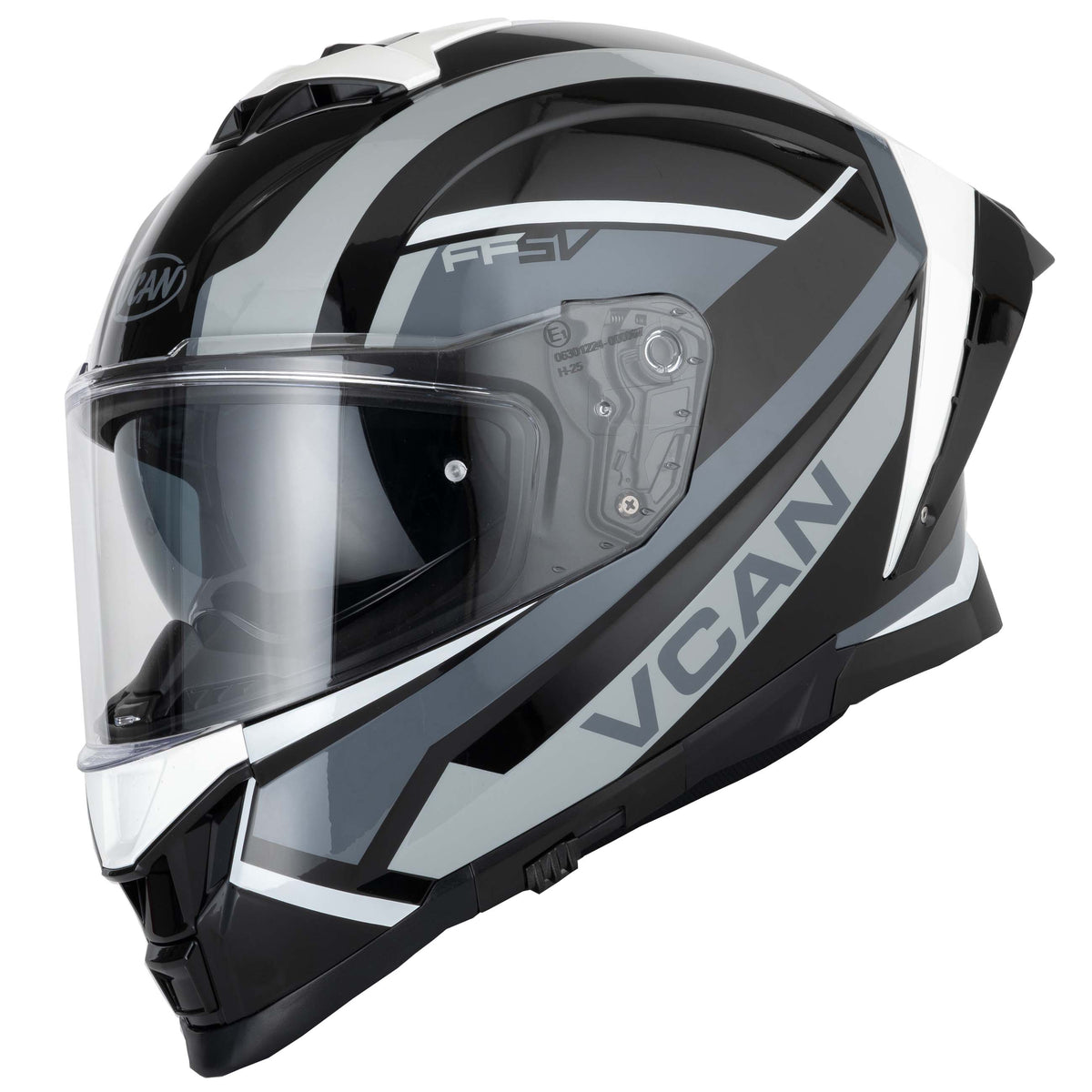 Vcan H162 Z-Force Black/Grey/White Helmet