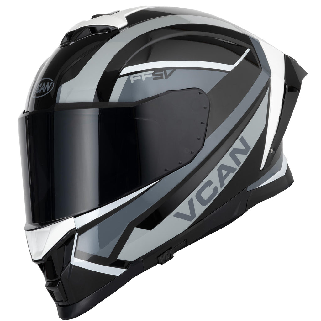 Vcan H162 Z-Force Black/Grey/White Helmet