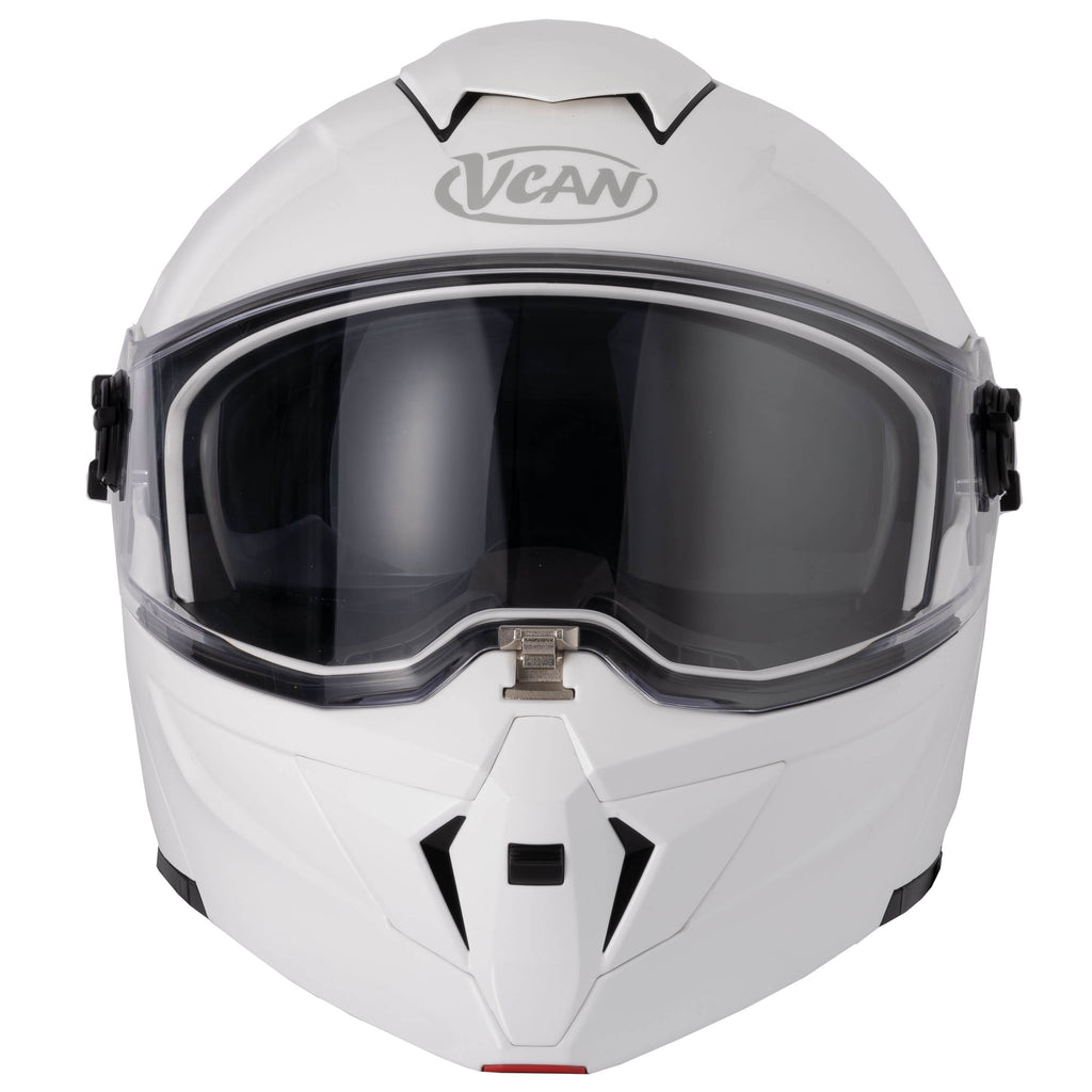 H276 White Flip-Front Modular Helmet