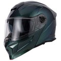 H276 Gradient Green/Blue Flip-Front Modular Helmet