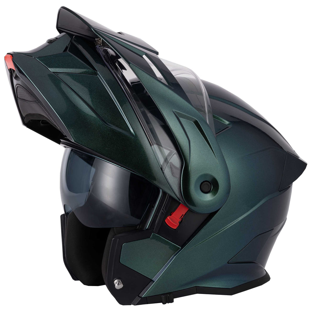 H276 Gradient Green/Blue Flip-Front Modular Helmet