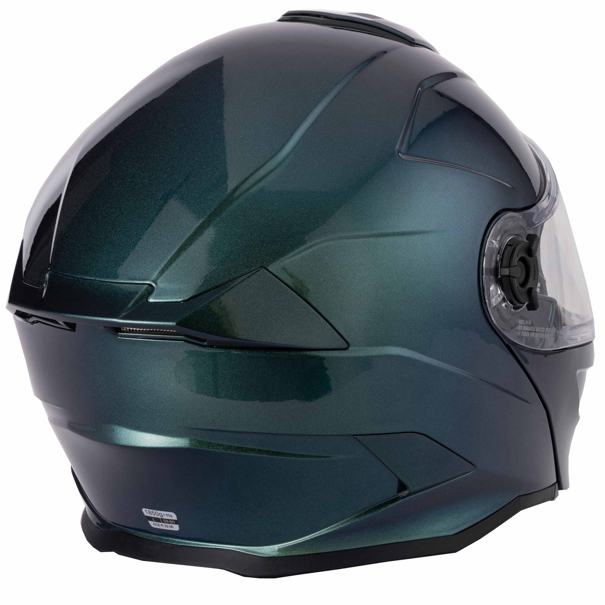 H276 Gradient Green/Blue Flip-Front Modular Helmet