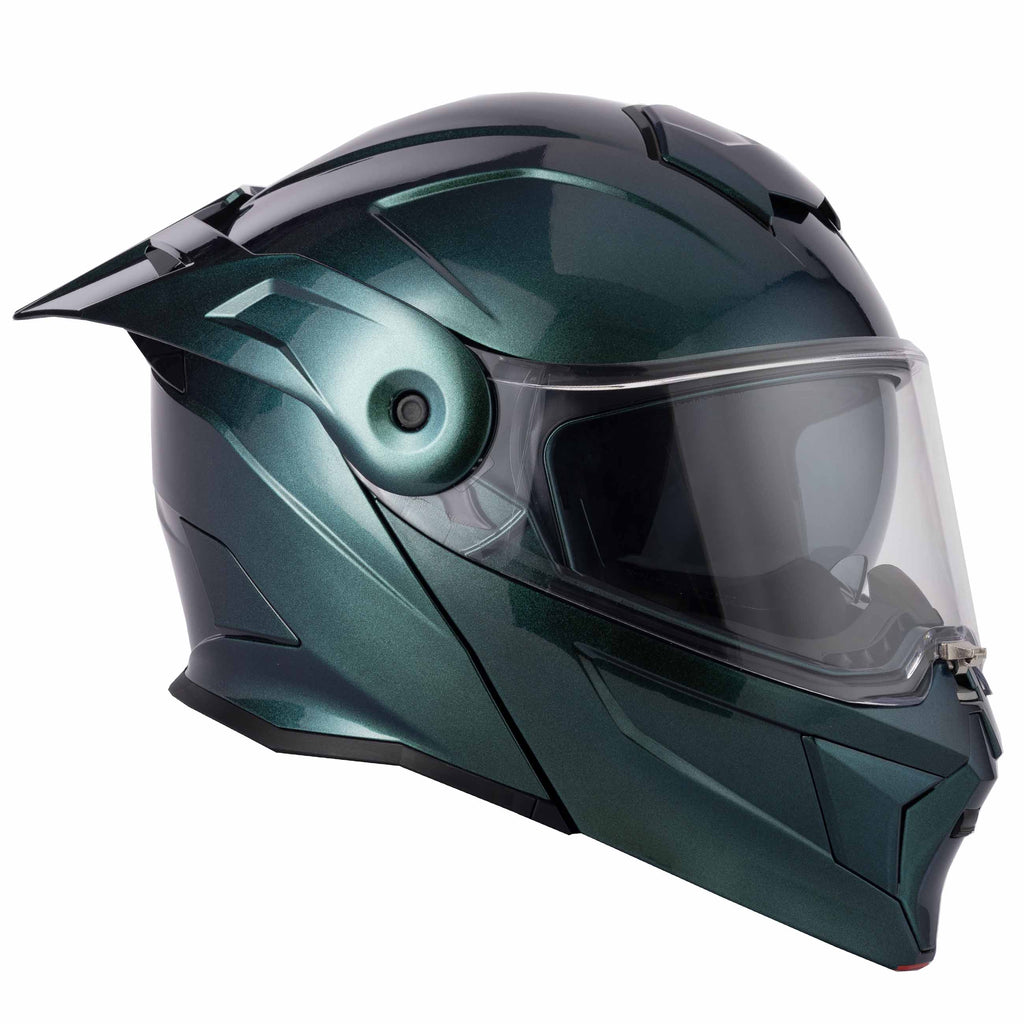 H276 Gradient Green/Blue Flip-Front Modular Helmet