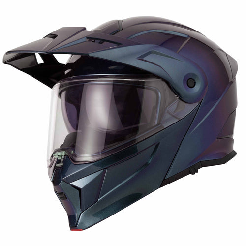 H276 Gradient Purple/Blue Flip-Front Modular Helmet