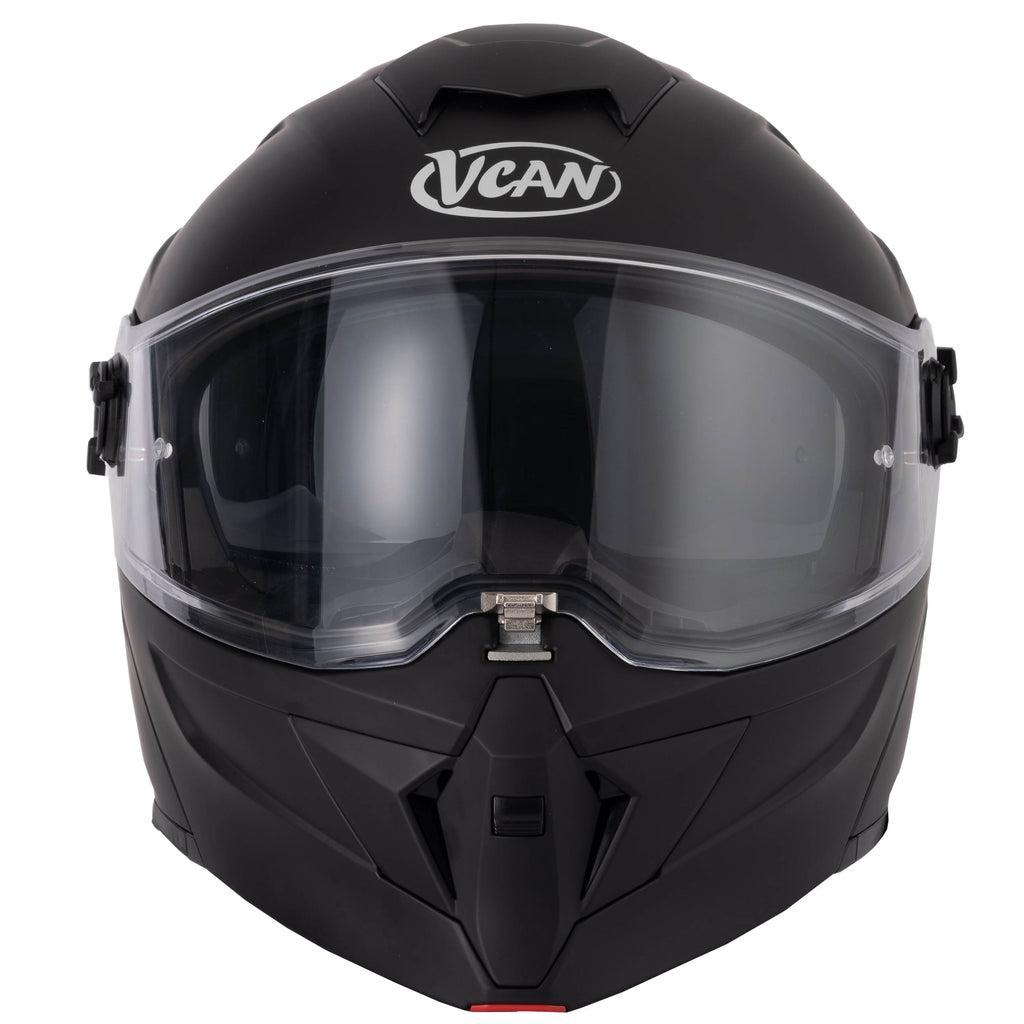 H276 Matt Black Flip-Front Modular Helmet