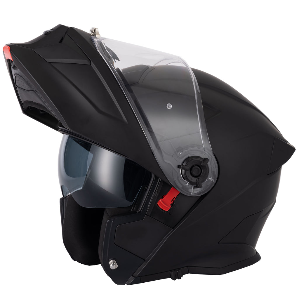H276 Matt Black Flip-Front Modular Helmet