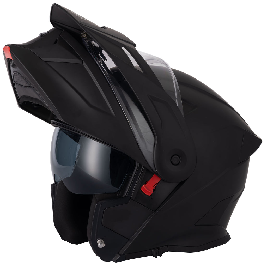 H276 Matt Black Flip-Front Modular Helmet