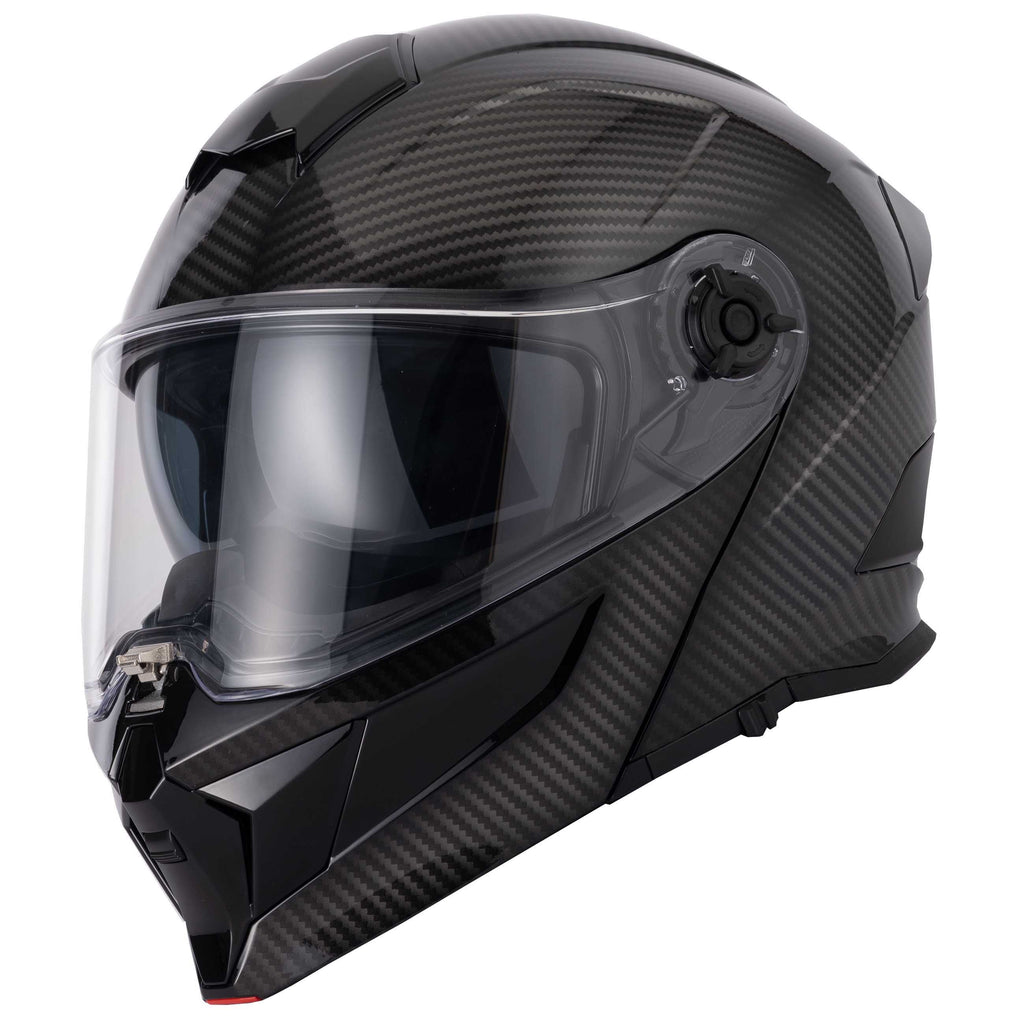 H276 Sonic Carbon Helmet - No Peak, Clear Visor