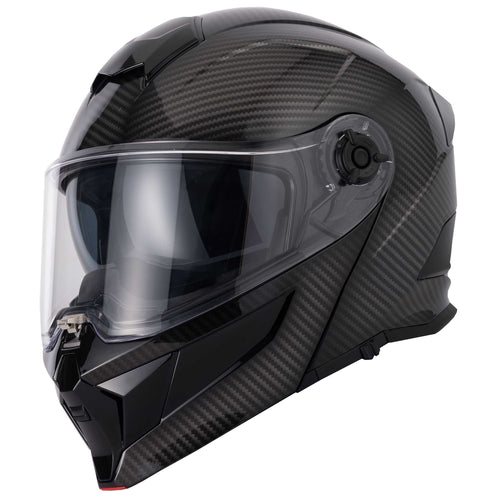 H276 Sonic Carbon Helmet - No Peak, Clear Visor