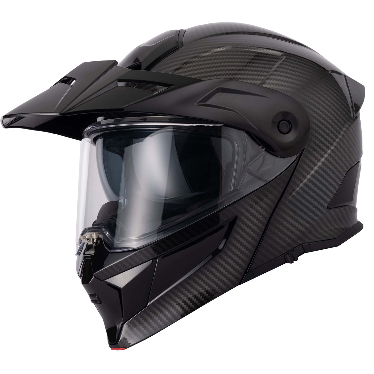 H276 Sonic Carbon Helmet - With Peak, Adventure Look