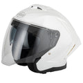 VCAN H599 Open Face Helmet – Gloss White