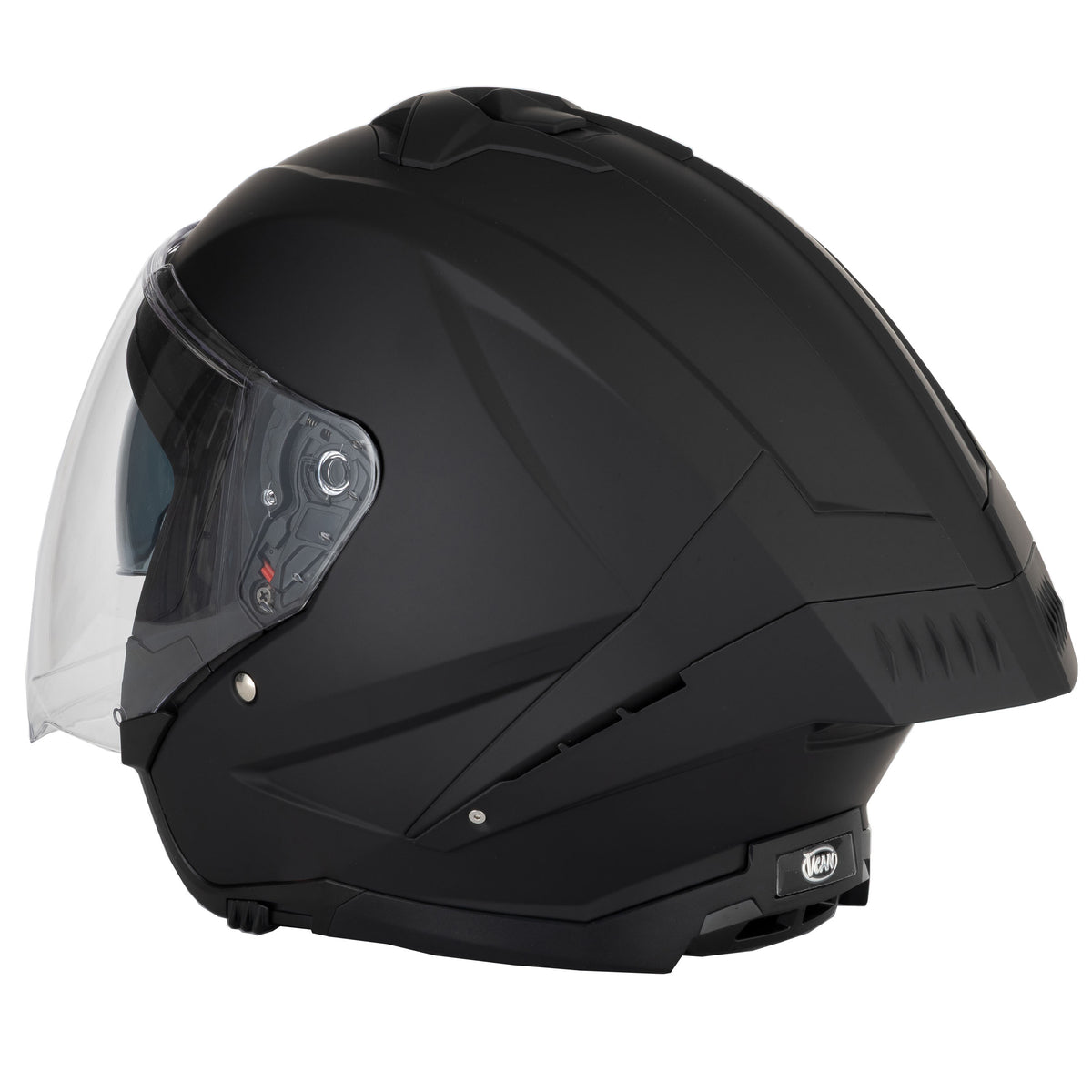 VCAN H599 Open Face Helmet – Matt Black