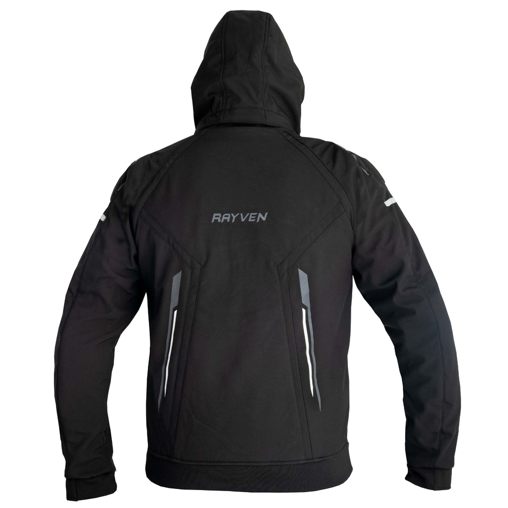 Rayven RSX Men's Jacket - Rear view with hood up