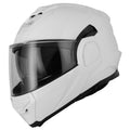 Vcan H299 Gloss White Reverse Flip Helmet