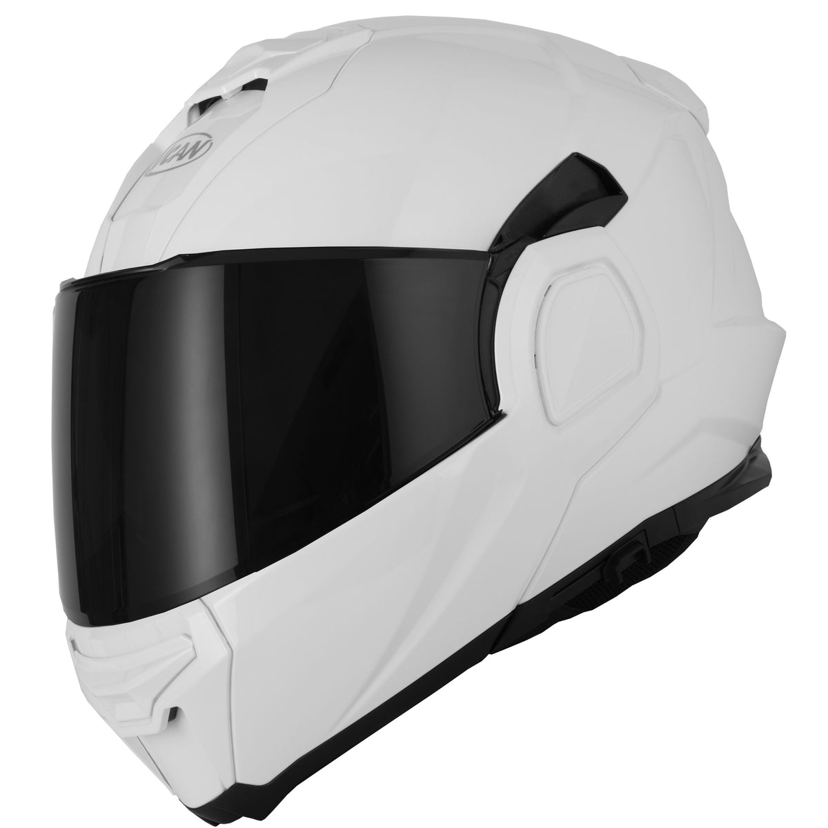 Vcan H299 Gloss White Reverse Flip Helmet
