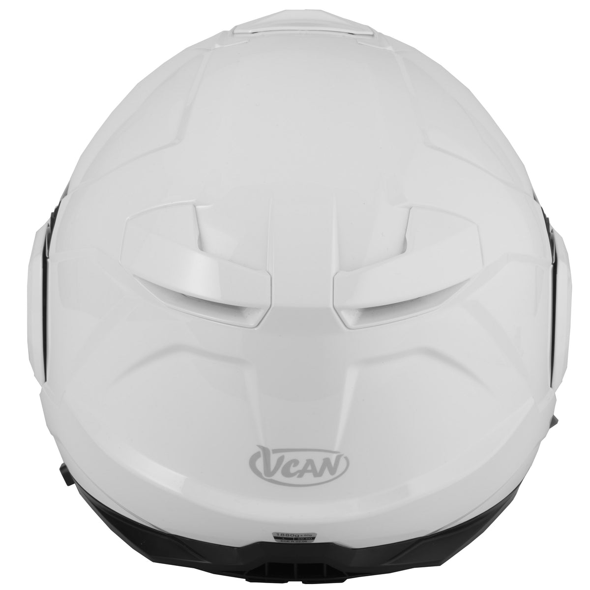 Vcan H299 Gloss White Reverse Flip Helmet